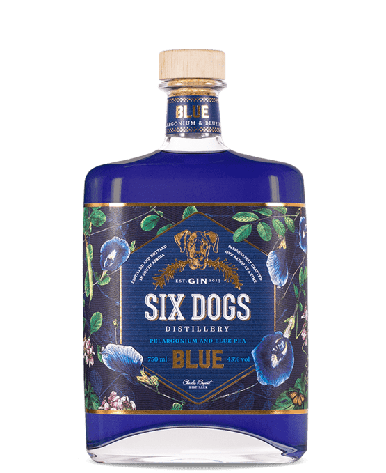 Six Dogs Blue 70cl